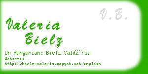 valeria bielz business card